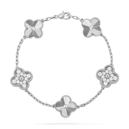 [AuraJewelry]New  CLOVER 5 MOTIF LASER BRACELET COLLECTION