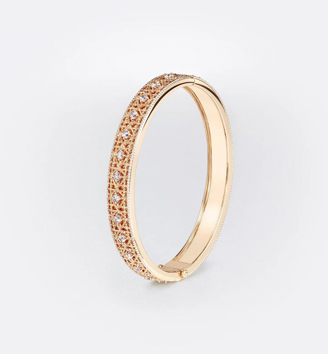 [AuraJewelry] 2026 WOVEN-PATTERN BRACELET SET WITH FULL DIAMOND INLAY THREE-COLORS