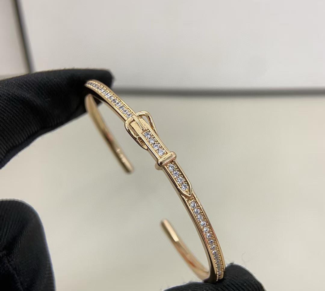 [AuraJewelry] DIAMOND-ENCRUSTED BRACELET THREE COLORS