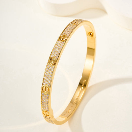 ¡®AuraJewelry¡¯LOVE BRACELET 4.8MM DIAMOND-PAVED