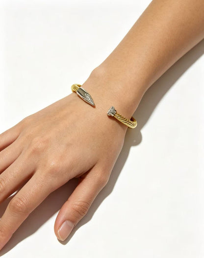 [AuraJewelry]Open threaded nail bracelet