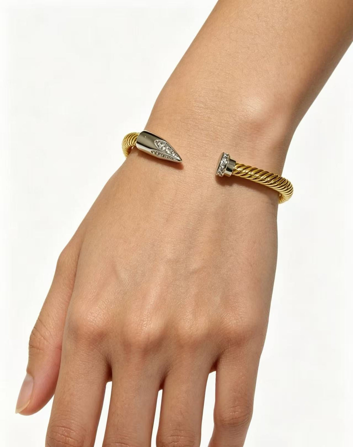 [AuraJewelry]Open threaded nail bracelet