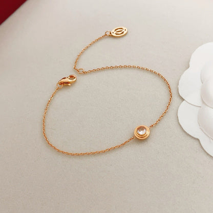 [AuraJewelry] UFOシリーズ シングルダイヤモンドブレスレット