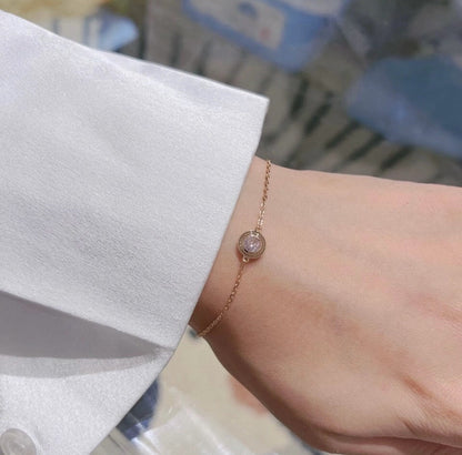 [AuraJewelry] UFOシリーズ シングルダイヤモンドブレスレット
