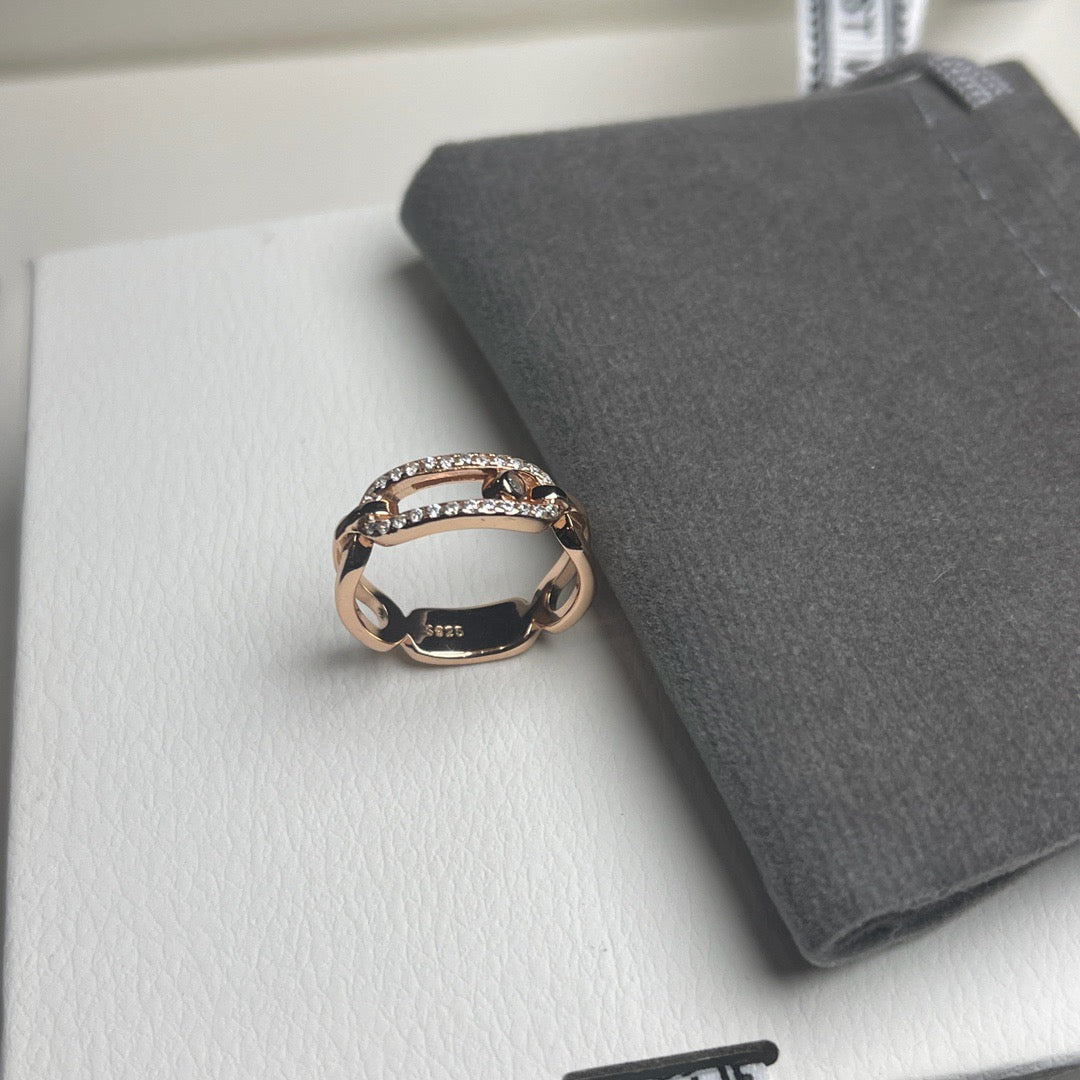 [AuraJewelry]Sliding Single Diamond Ring