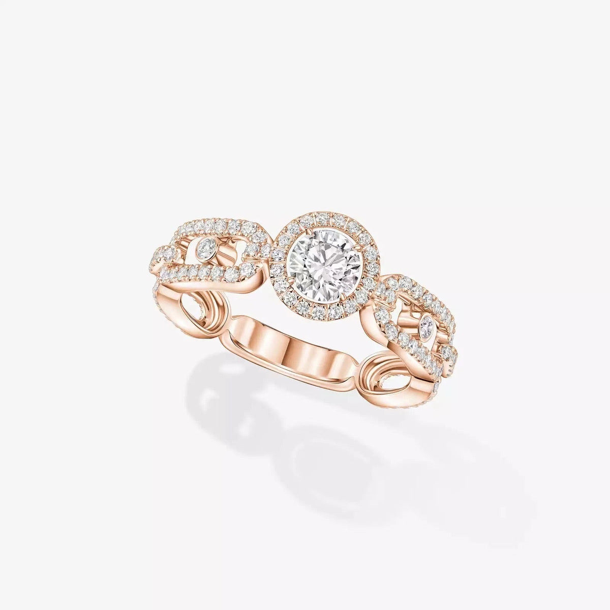 [AuraJewelry]Move Link Solitaire Ring