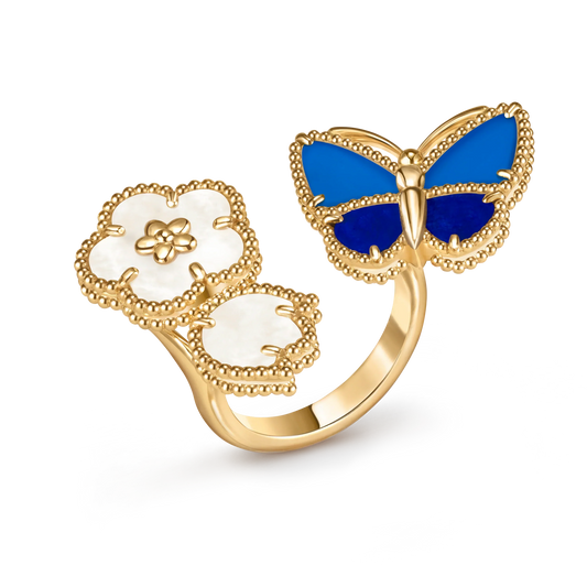 [AuraJewelry] 2026 NEW MODEL SPRING LUCKY 3 MOTIF GOLD RING