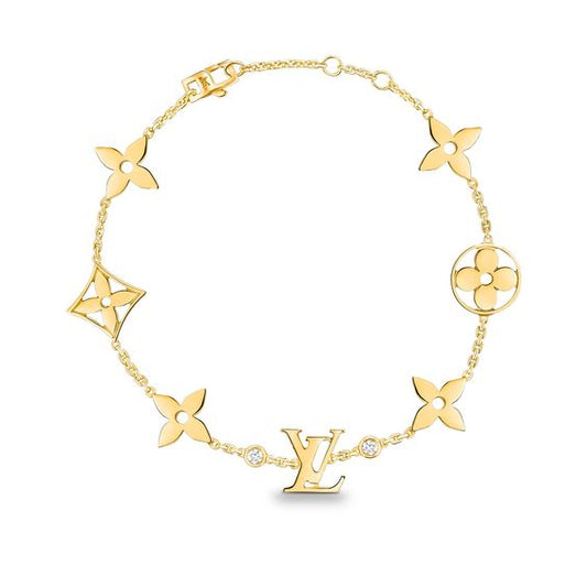¡®AuraJewelry¡¯STAR AND SUN 7 MOTIFS GOLD BRACELET