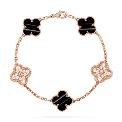 [AuraJewelry]New  CLOVER 5 MOTIF PULSAR STONE BRACELET COLLECTION