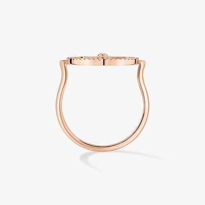 [AuraJewelry]LUCKY MOVE PINK GOLD DIAMOND RING
