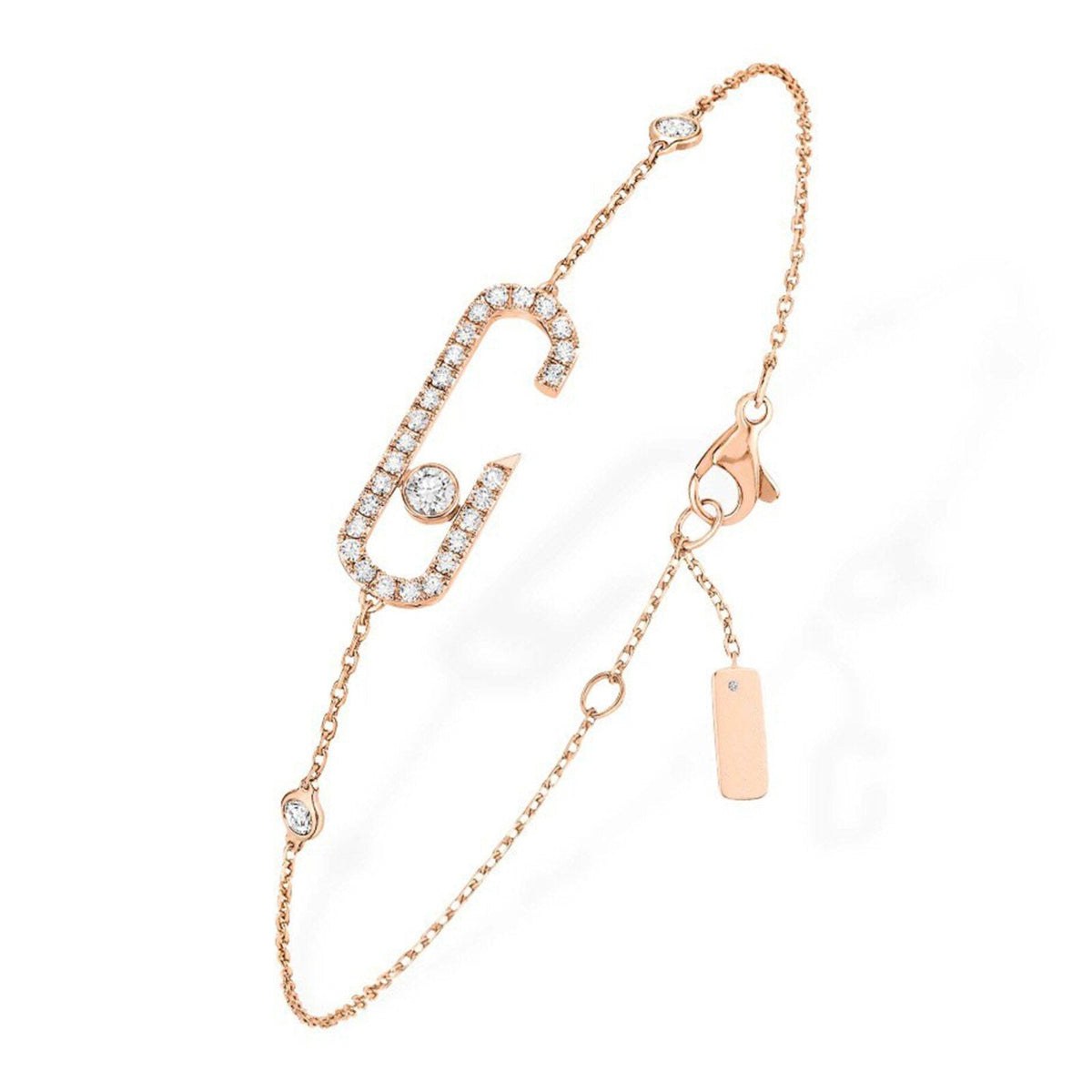 [AuraJewelry]BABY MOVE DIAMOND BRACELET(Adjustable length)