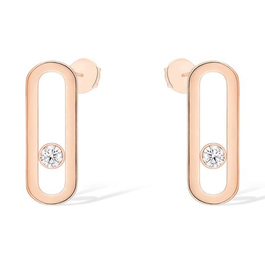 [AuraJewelry]MOVE UNO SMALL 1 DIAMOND EARRINGS