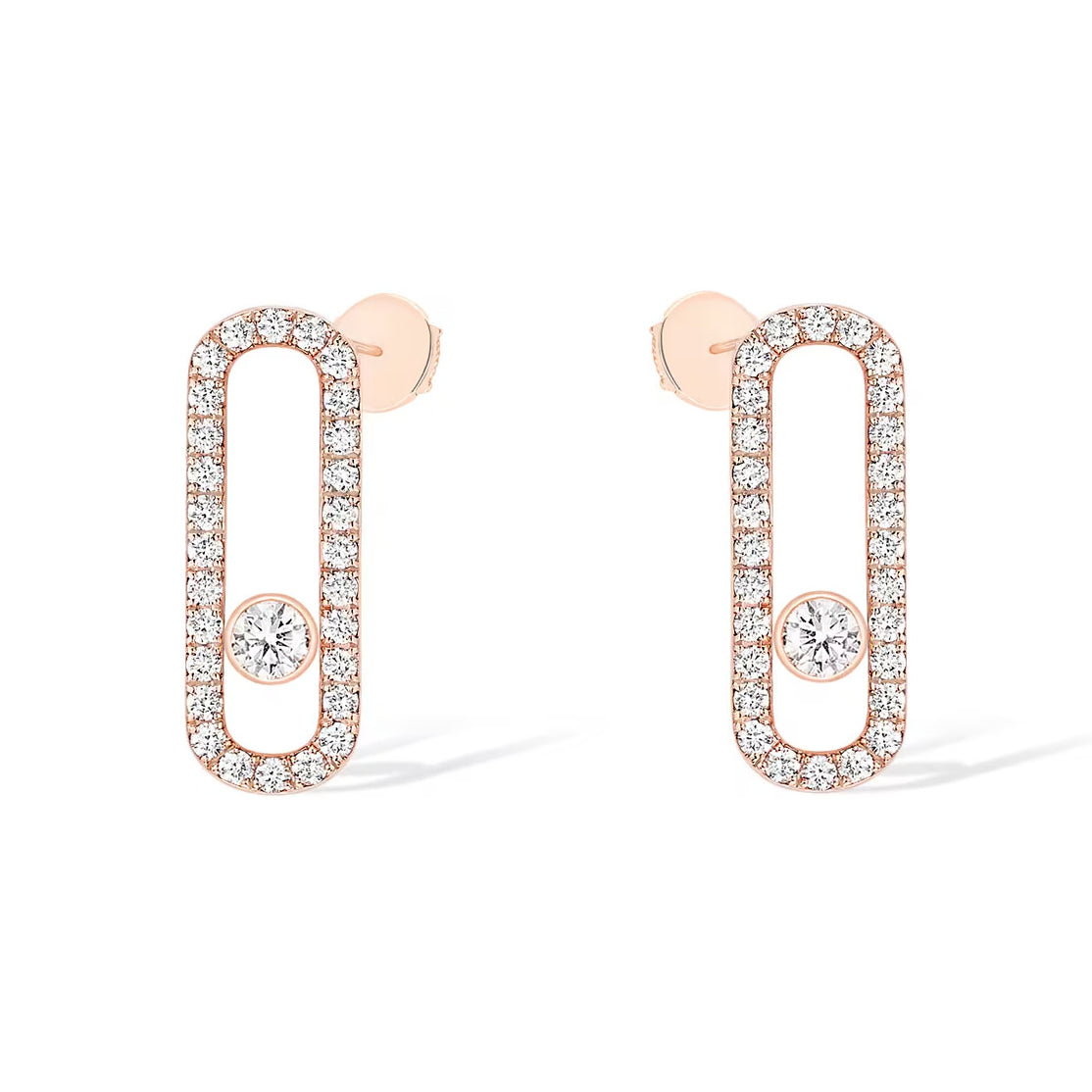 [AuraJewelry]MOVE UNO ダイヤモンド パヴェ スタッドピアス