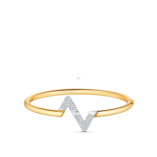 ¡®AuraJewelry¡¯VOLTE UPSITE DOWN GOLD DIAMOND BRACELET