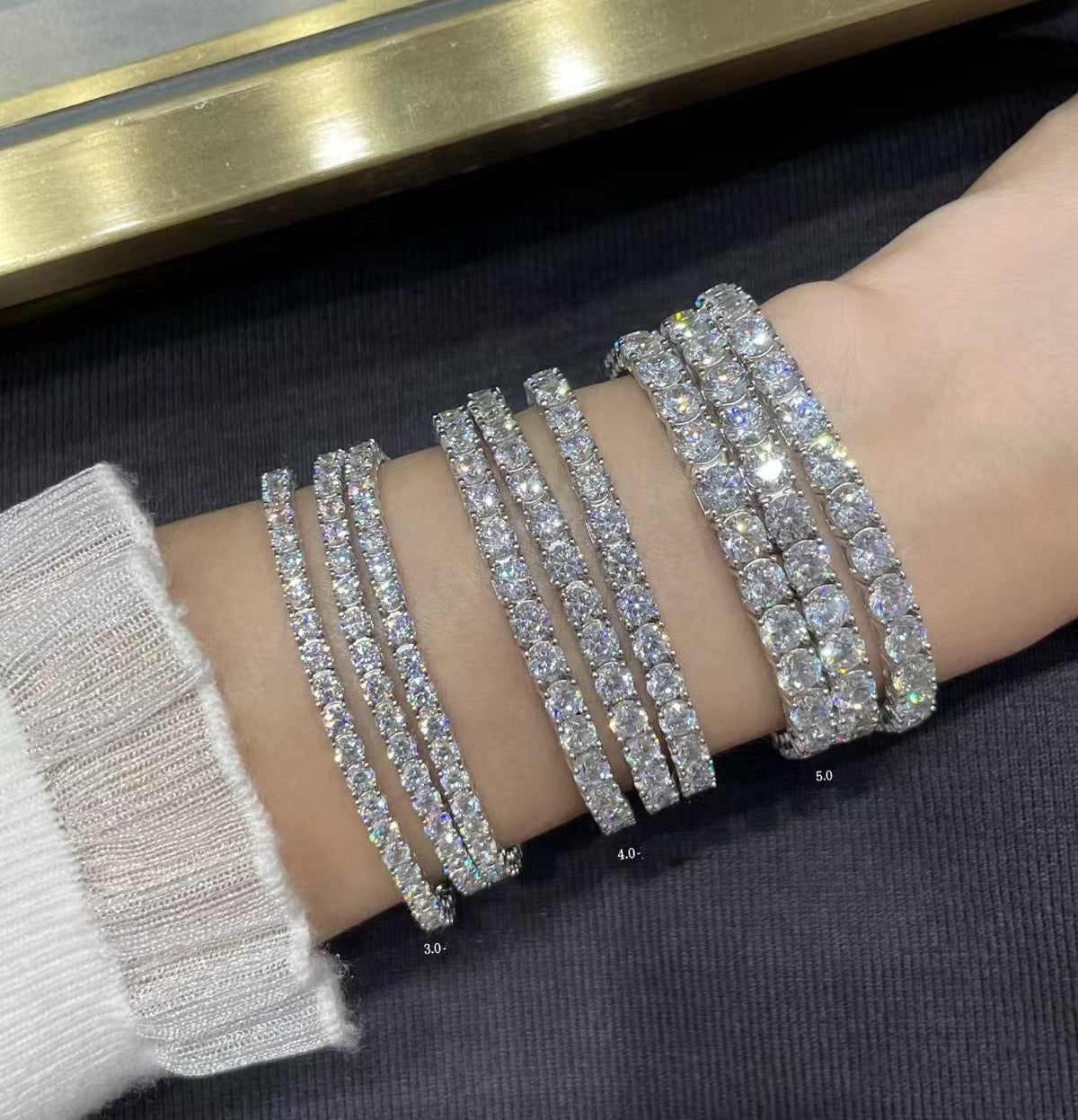 [¡®AuraJewelry¡¯]TENNIS BRACELET WITH FULL DIAMOND SETTING