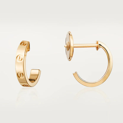 ¡®AuraJewelry¡¯LOVE EARRINGS 2.65MM PINK GOLD