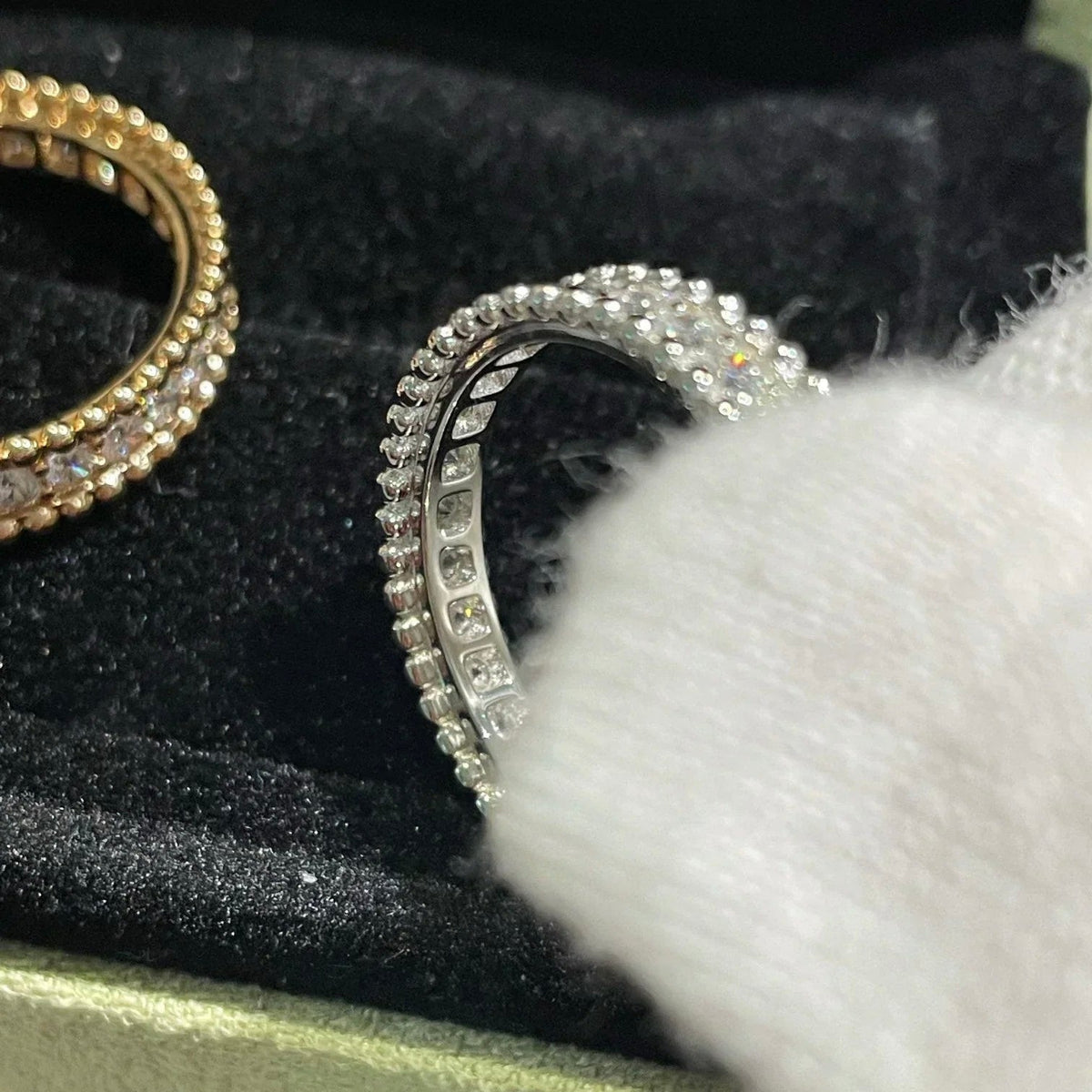 AuraJewelry「ペルレ ダイヤモンド ローズゴールドリング」