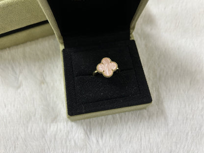 [AuraJewelry]ピンククローバーリング