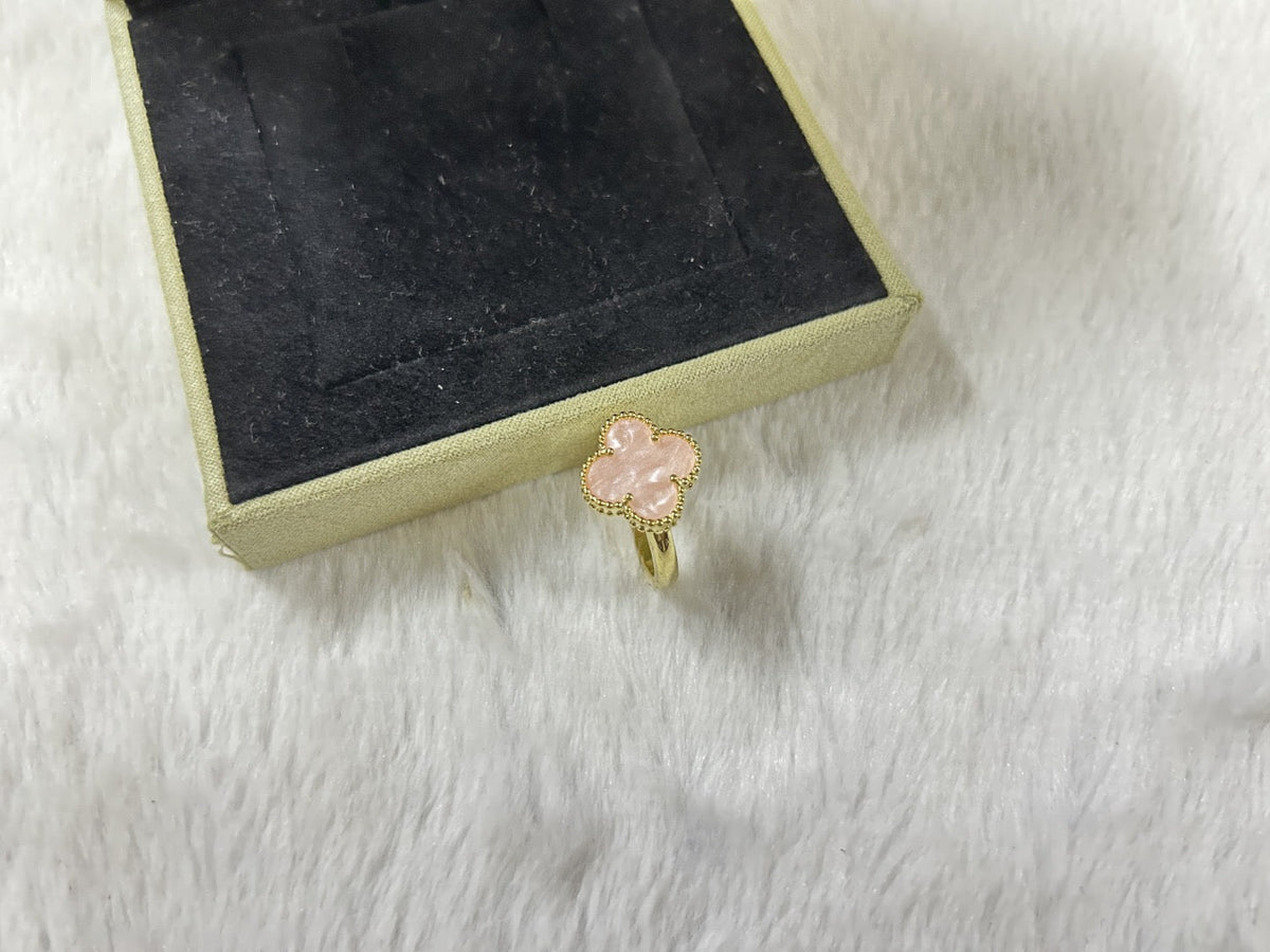[AuraJewelry]ピンククローバーリング