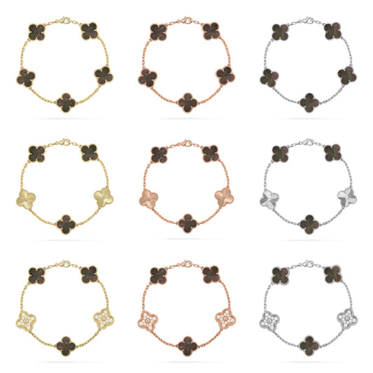 ```json
[
  {
    "translated_text": "[AuraJewelry] 新着クローバー 5モチーフ グレーMOPブレスレットコレクション"
  }
]
```