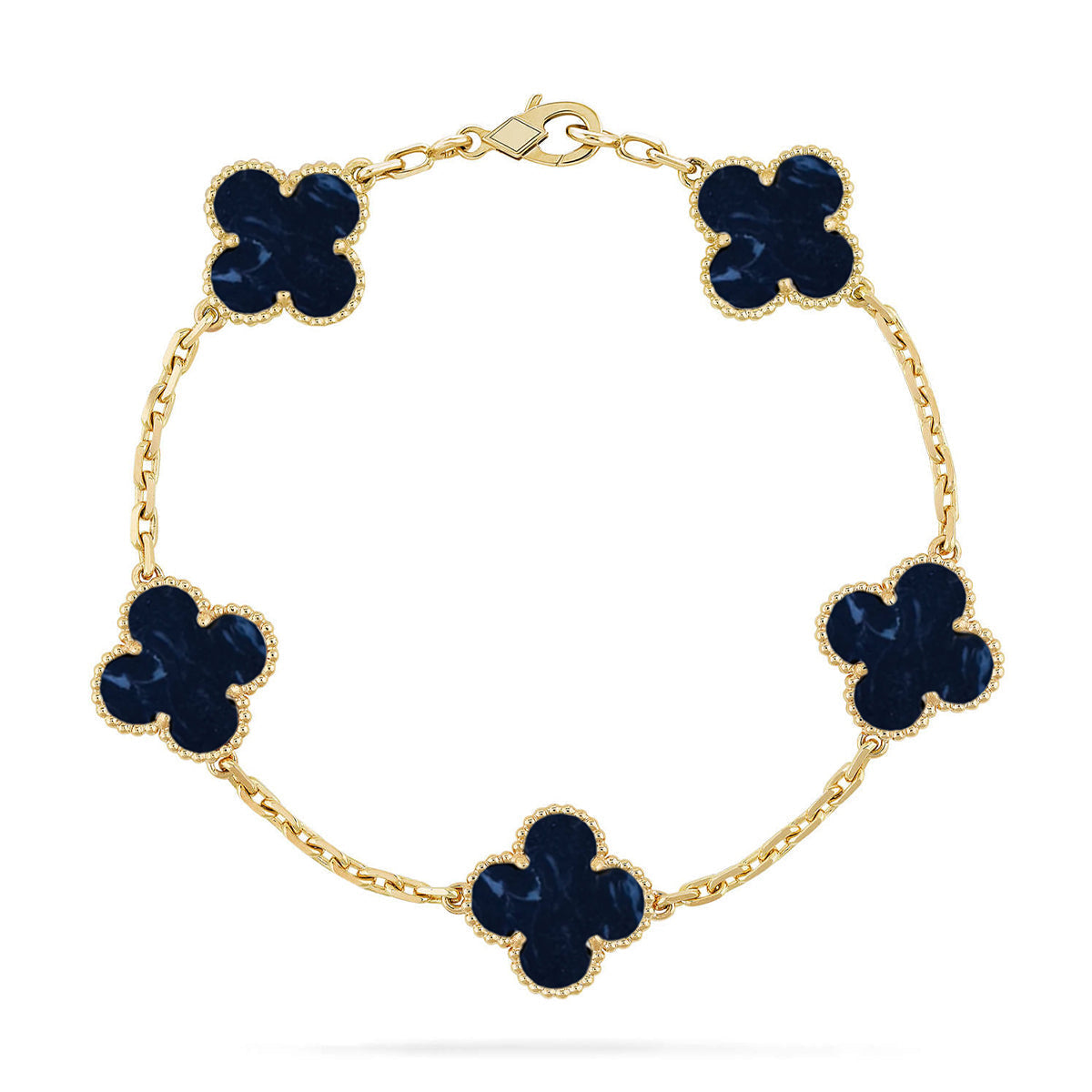 [AuraJewelry]New CLOVER 5 MOTIF PIETERSITE BRACELET COLLECTION
