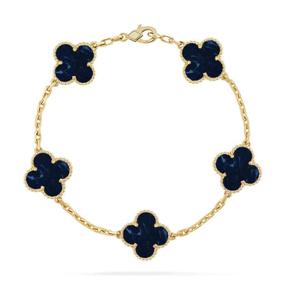 [AuraJewelry]New CLOVER 5 MOTIF PIETERSITE BRACELET COLLECTION