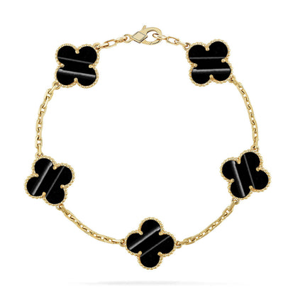 [AuraJewelry]New  CLOVER 5 MOTIF PULSAR STONE BRACELET COLLECTION