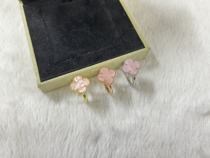 [AuraJewelry]ピンククローバーリング