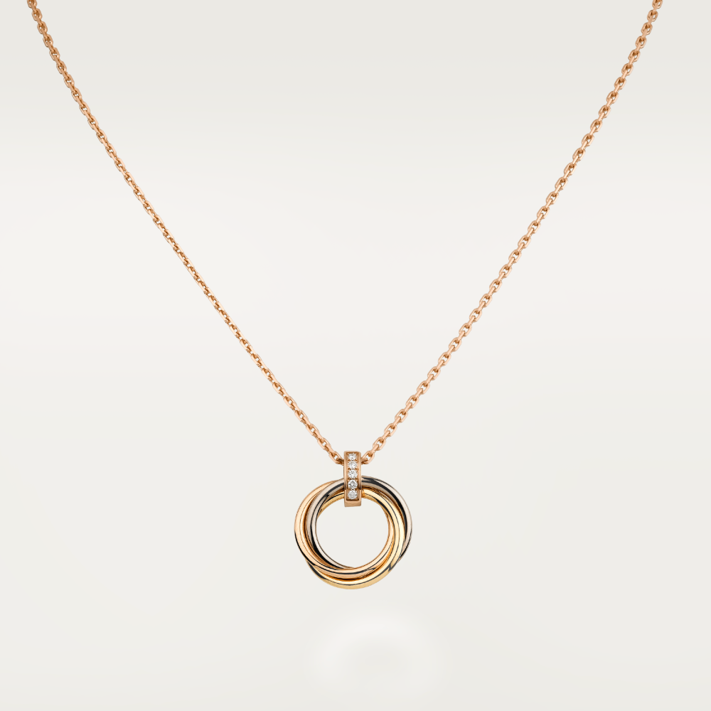 『AuraJewelry』TRINITY NECKLACE GOLD DIAMONDS
