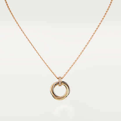 『AuraJewelry』TRINITY NECKLACE GOLD DIAMONDS