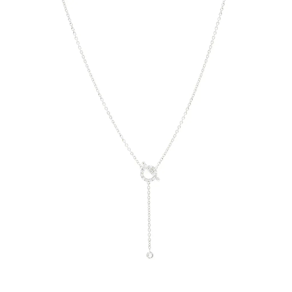 ¡®AuraJewelry¡¯FINESSE SILVER DIAMOND NECKLACE