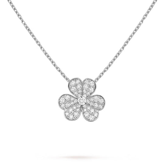 ¡®AuraJewelry¡¯CLOVER DIAMOND NECKLACE SILVER