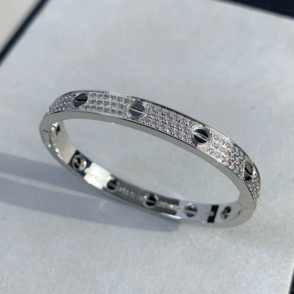 ¡®AuraJewelry¡¯LOVE BRACELET 6.1MM DIAMOND-PAVED CERAMIC