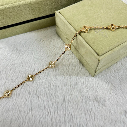 [AuraJewelry]New CLOVER 6 MOTIF DIAMOND BRACELET