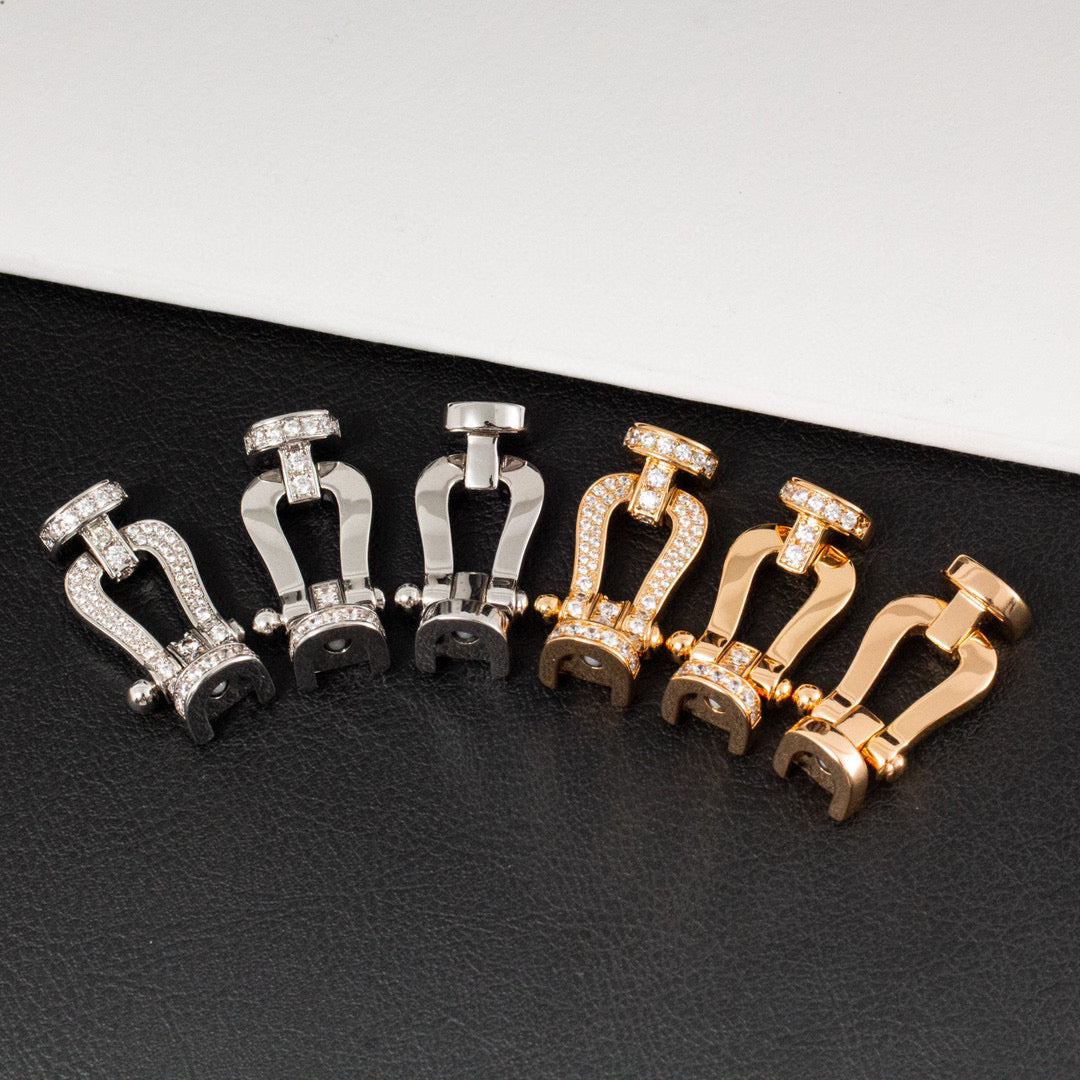 ¡®AuraJewelry¡¯FORCE LARGE HORSESHOE HALF DIAMOND BRACELET ROSE GOLD