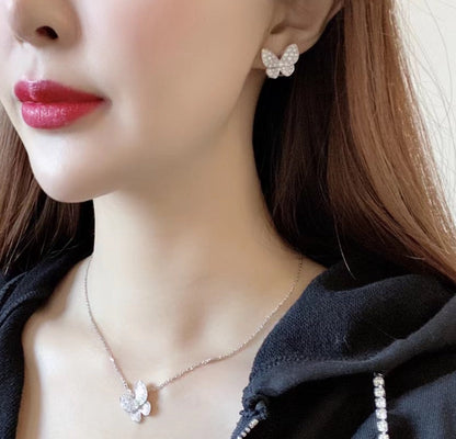 ¡®AuraJewelry¡¯BUTTERFLY ALL DIAMOND EARRINGS