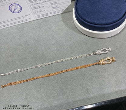 ¡®AuraJewelry¡¯FORCE SMALL HORSESHOE  DIAMOND CHAIN ROPE BRACELET