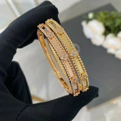 ¡®AuraJewelry¡¯CLOVER BRACELET 4MM DIAMONDS