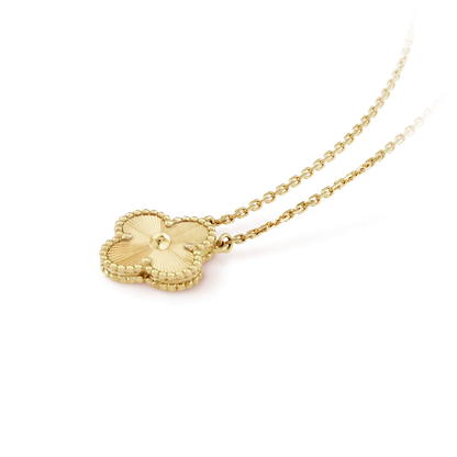 ¡®AuraJewelry¡¯CLOVER 15MM LASER NECKLACE