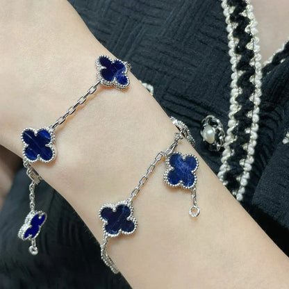 [AuraJewelry]New CLOVER 5 MOTIF PIETERSITE BRACELET COLLECTION