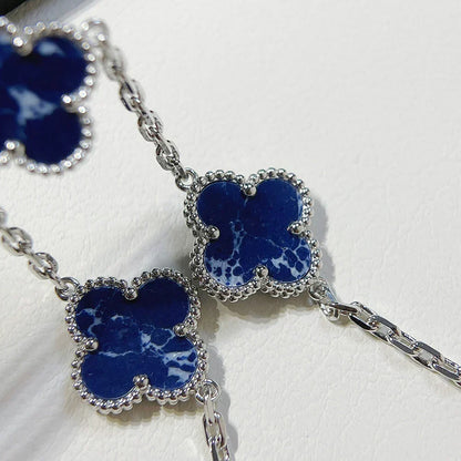 [AuraJewelry]New CLOVER 5 MOTIF PIETERSITE BRACELET COLLECTION