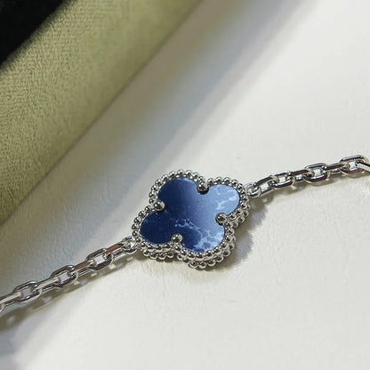[AuraJewelry]New CLOVER 5 MOTIF PIETERSITE BRACELET COLLECTION