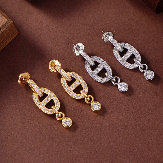 ¡®AuraJewelry¡¯HM CHAINE DIAMOND EARRINGS