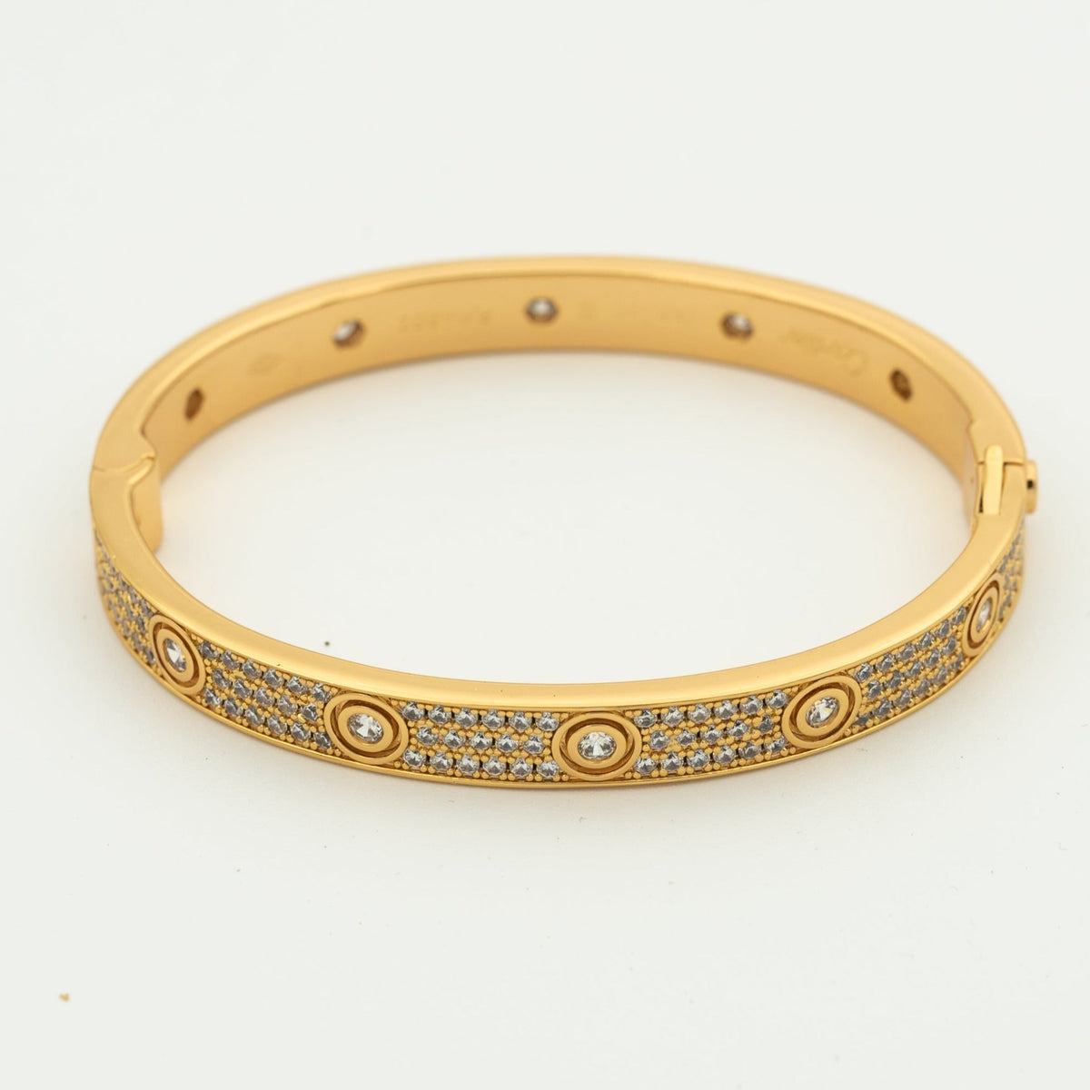 ¡®AuraJewelry¡¯LOVE BRACELET 6.1MM DIAMOND-PAVED 10 BIG DIAMONDS