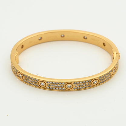 ¡®AuraJewelry¡¯LOVE BRACELET 6.1MM DIAMOND-PAVED 10 BIG DIAMONDS