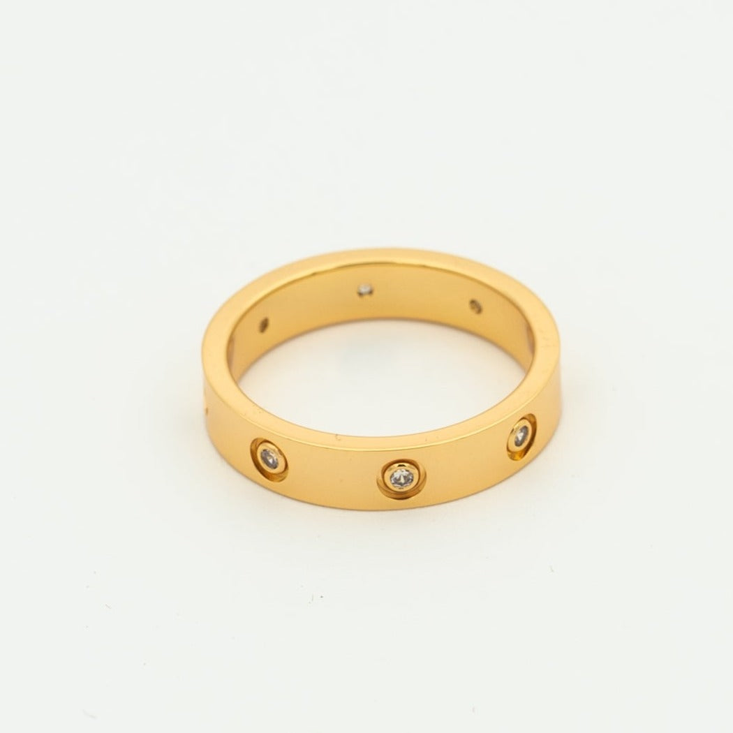 AuraJewelry® LOVE RING 3.6MM 8 DIAMONDS