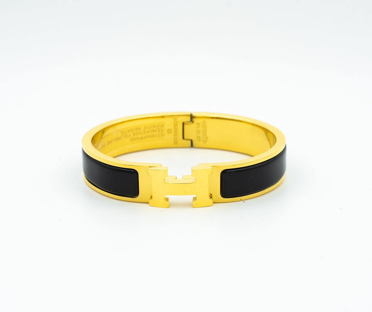 『AuraJewelry』H ブラックブレスレット