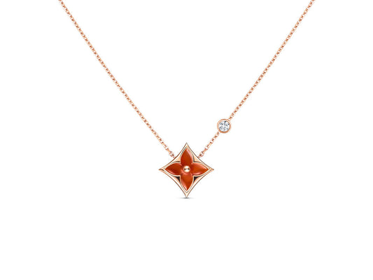 ¡®AuraJewelry¡¯STAR NECKLACE PINK GOLD 1 DIAMOND