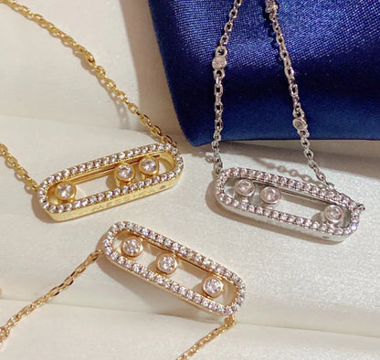 [AuraJewelry] MK MOVE FULL DIAMOND NECKLACE