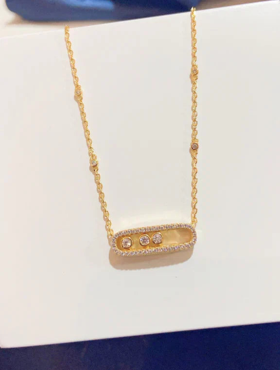 [AuraJewelry] MK MOVE FULL DIAMOND NECKLACE